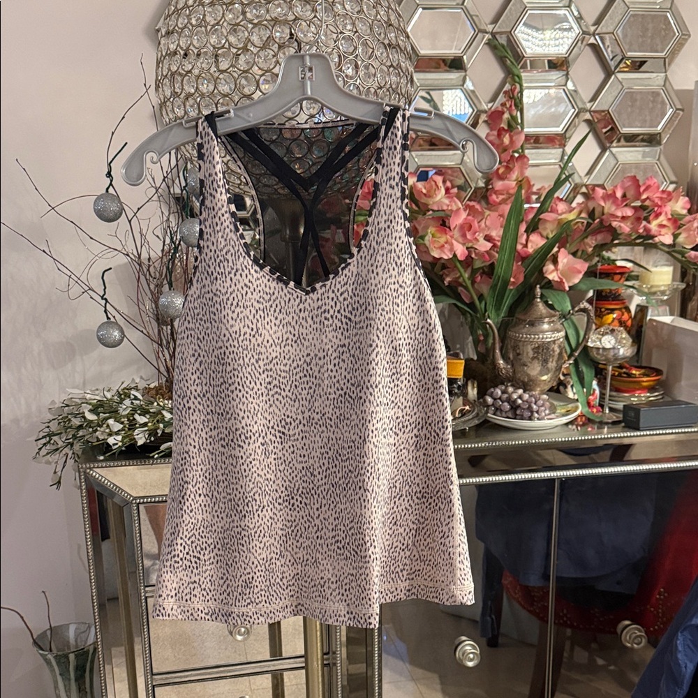 Lululemon athletica Leopard Print Tank Top size M